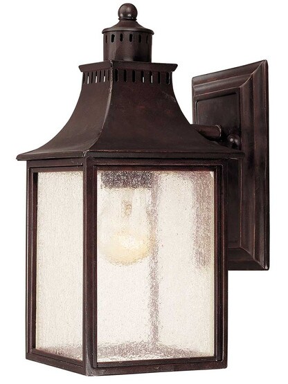 Monte Grande 11 1/2 inch Wall-Mount Lantern in English Bronze.